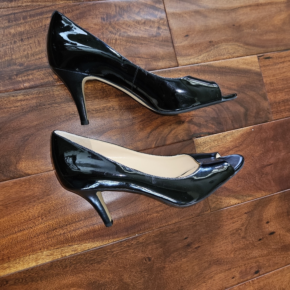 Cole Haan Nike Air Black Patent Leather Heels